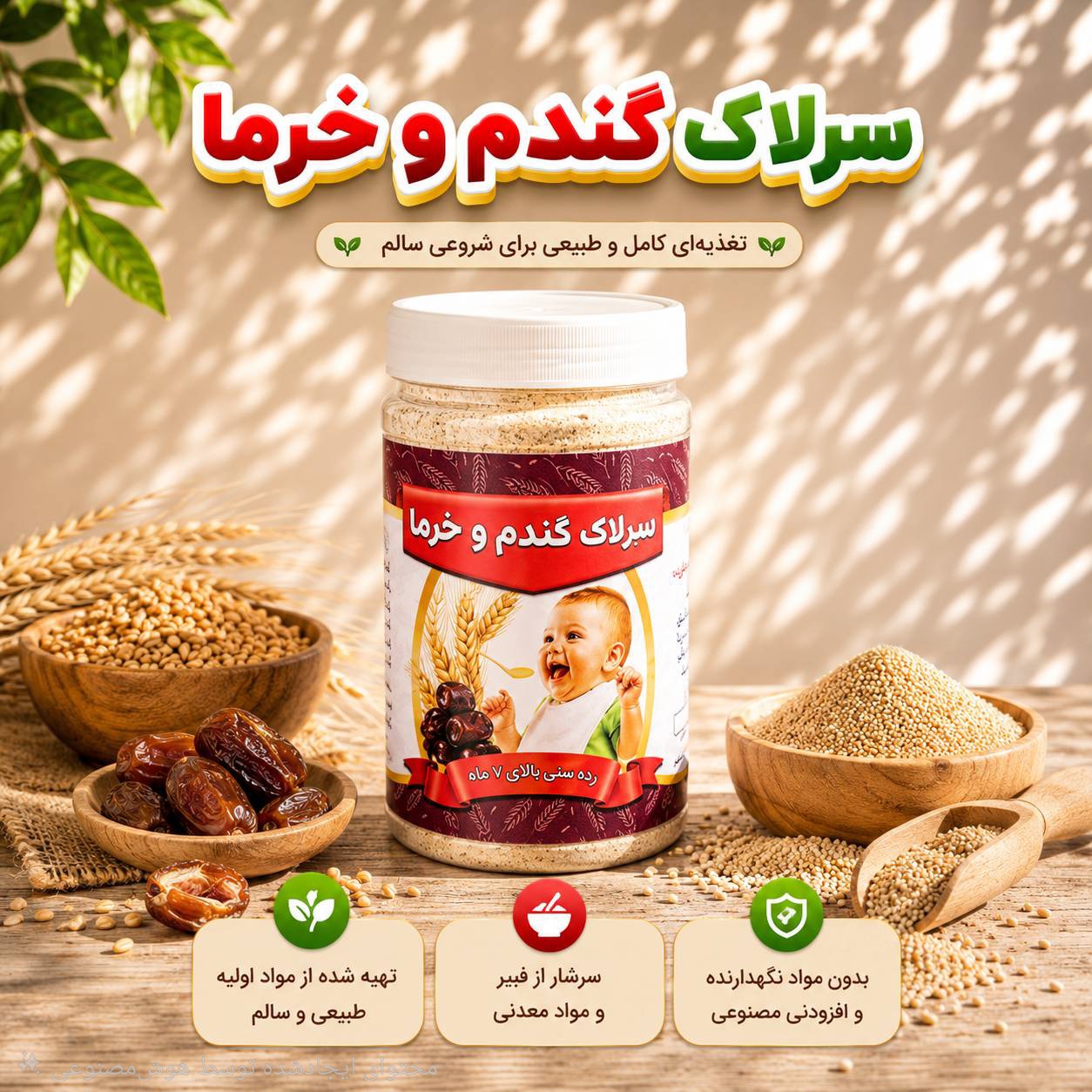 سرلاک گندم وخرما