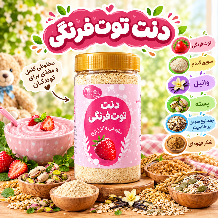دنت توت فرنگی