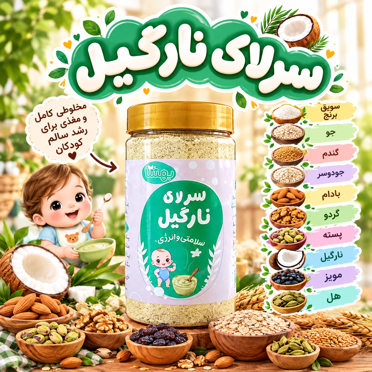 سرلاک نارگیل